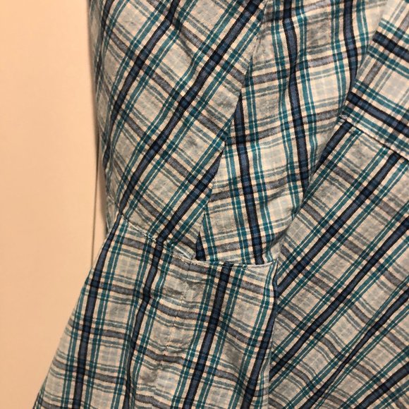 Columbia Men's Rapid Rivers II Short Sleeve Shirt – Big - 1XL - Azure Blue Mini - Picture 6 of 6